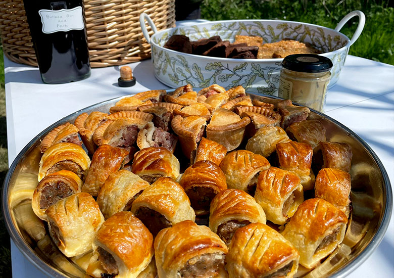 The Yearsley Shoot elevenses sausage rolls